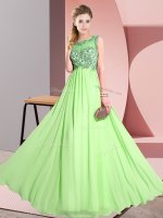 Sleeveless Floor Length Beading and Appliques Backless Vestidos de Damas(SKU BMT0376-9BIZ)