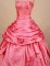 Beautiful ball gown strapless floor-length taffeta watermelon appliques quinceanera dresses FA-X-074
