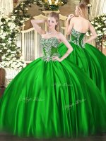 Green Sleeveless Beading Floor Length Sweet 16 Dresses(SKU SJQDDT1457002BIZ)