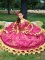 Taffeta Off The Shoulder Sleeveless Lace Up Beading and Embroidery Quinceanera Dress in Fuchsia