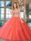 Superior Scoop Sleeveless Beading Backless Sweet 16 Quinceanera Dress