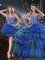 Sleeveless Beading and Ruffles and Ruffled Layers Lace Up 15 Quinceanera Dress