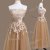 Sleeveless Lace Up Tea Length Appliques Quinceanera Dama Dress
