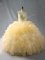 Beauteous Gold Zipper Straps Beading and Ruffles 15 Quinceanera Dress Organza Sleeveless