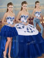Royal Blue Sweetheart Lace Up Embroidery and Bowknot Sweet 16 Dress Sleeveless(SKU SJQDDT2148007BBIZ)