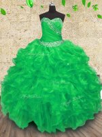 Low Price Floor Length Ball Gowns Sleeveless Green Sweet 16 Dresses Lace Up(SKU PSSW0240-8BIZ)