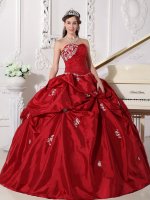 Fairfield Iowa/IA Wine Red Elegant Quinceanera Dress Clearance With Sweetheart Neckline Beaded Decorate