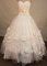 Beautiful ball gown sweetheart-neck floor-length organza appliques white quinceanera dresses FA-X-084