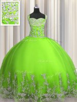 Pretty Floor Length Ball Gowns Sleeveless 15 Quinceanera Dress Lace Up