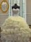 Light Yellow Sweetheart Lace Up Beading and Ruffles Quince Ball Gowns Sleeveless