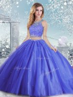 Inexpensive Scoop Sleeveless Tulle Quince Ball Gowns Beading and Sequins Clasp Handle(SKU SJQDDT957002-2BIZ)