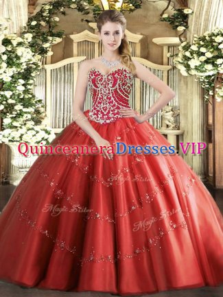 Most Popular Sleeveless Lace Up Floor Length Beading and Appliques Quinceanera Dresses