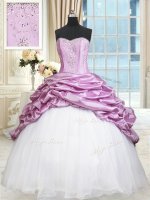 Low Price Multi-color Sweetheart Lace Up Beading and Pick Ups 15th Birthday Dress Sleeveless
