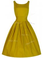 Fine Scoop Sleeveless Taffeta Dama Dress for Quinceanera Ruching Lace Up