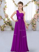 Sleeveless Lace Up Floor Length Belt Court Dresses for Sweet 16