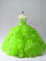 Pretty Sweetheart Sleeveless Lace Up Sweet 16 Dress Organza(SKU PSSW1041-3BIZ)