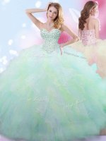 Dynamic Beading Quince Ball Gowns Multi-color Lace Up Sleeveless Floor Length(SKU YSQD021BIZ)