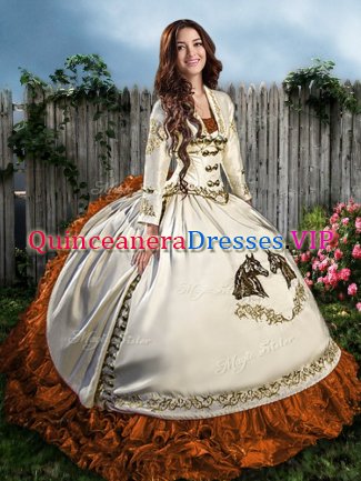 Colorful Floor Length Brown Sweet 16 Dress Sweetheart Sleeveless Lace Up