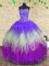 Sophisticated Tulle Sweetheart Sleeveless Lace Up Sequins Quinceanera Dresses in Multi-color