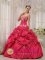 Coral Red Appliques Decorate Sweetheart Neckline Formal Quinceanera Dresses In Umdloti South Africa