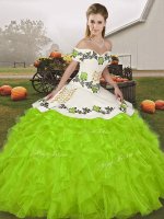 Sleeveless Lace Up Floor Length Embroidery and Ruffles Sweet 16 Dress(SKU SJQDDT2140002-3BIZ)