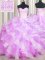 Visible Boning Two Tone Floor Length Multi-color Quinceanera Dress Sweetheart Sleeveless Lace Up