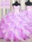 Visible Boning Two Tone Floor Length Multi-color Quinceanera Dress Sweetheart Sleeveless Lace Up