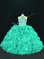 Cheap Organza Sleeveless Floor Length Quinceanera Gown and Beading and Ruffles(SKU PSSW1090-3BIZ)