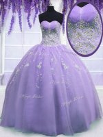 Organza Sleeveless Floor Length Quinceanera Gown and Beading(SKU PSSW034-6BIZ)