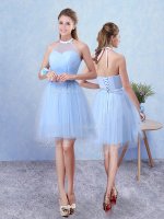 Traditional Sleeveless Ruching Lace Up Dama Dress(SKU BMT0338DBIZ)