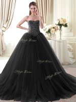 Exceptional Floor Length Ball Gowns Sleeveless Black 15th Birthday Dress Lace Up