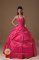 Allensbach Germany Hot Pink Halter Quinceanera Dress Beading and Pick-ups For Exclusive Sweetheart