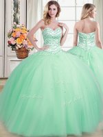Stylish Apple Green Sleeveless Beading Floor Length Quince Ball Gowns(SKU PSSW0528MTBIZ)