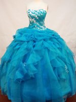 Tiffany & Co Best Seller Ball Gown Sweetheart Neck Floor-Length Blue Beading and Appliques Quinceanera Dresses Style FA-S-136[FAo13S16]