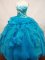 Best Seller Ball Gown Sweetheart Neck Floor-Length Blue Beading and Appliques Quinceanera Dresses Style FA-S-136