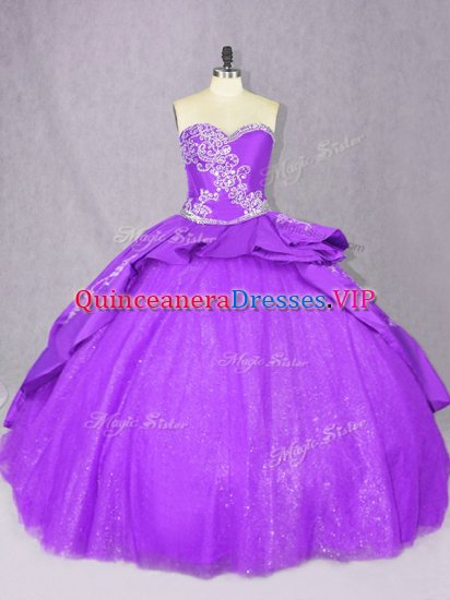 Fabulous Sleeveless Court Train Lace Up Beading Quinceanera Dress - Click Image to Close