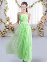 Empire Beading Damas Dress Lace Up Chiffon Sleeveless