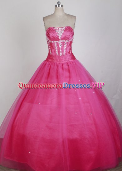 Mexican Elegant Ball Gown Strapless Floor-length Quinceanera Dress LZ426015 - Click Image to Close