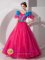La Courneuve France Off The Shoulder and Short Sleeves For Pretty Quinceanera Dress With Belt