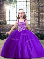 Floor Length Ball Gowns Sleeveless Purple Pageant Dress Wholesale Lace Up(SKU PAG1243-1BIZ)