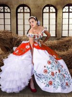 High Class Multi-color Sleeveless Taffeta Lace Up Quinceanera Gown for Military Ball and Sweet 16 and Quinceanera
