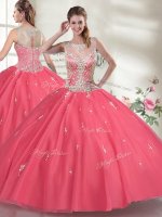 Sleeveless Beading Zipper Sweet 16 Dresses