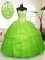 Great Sleeveless Tulle Floor Length Lace Up Sweet 16 Quinceanera Dress in with Sequins and Pick Ups