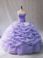 Charming Lavender Strapless Neckline Beading and Pick Ups 15th Birthday Dress Sleeveless Lace Up(SKU PSSW0972-3BIZ)