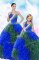 Sexy Sleeveless Sequins and Pick Ups Lace Up Sweet 16 Dresses