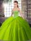 Smart Sweetheart Lace Up Beading and Pick Ups Quinceanera Dresses Brush Train Sleeveless