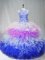 Ball Gowns Quinceanera Gowns Multi-color Scoop Tulle Sleeveless Zipper