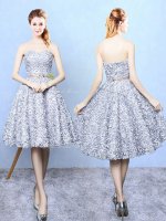Sleeveless Belt Lace Up Damas Dress