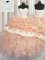 Pick Ups Sweetheart Sleeveless Lace Up Quince Ball Gowns Peach Organza