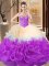 Fashionable Floor Length Lace Up 15 Quinceanera Dress Multi-color for Sweet 16 and Quinceanera with Beading and Ruffles